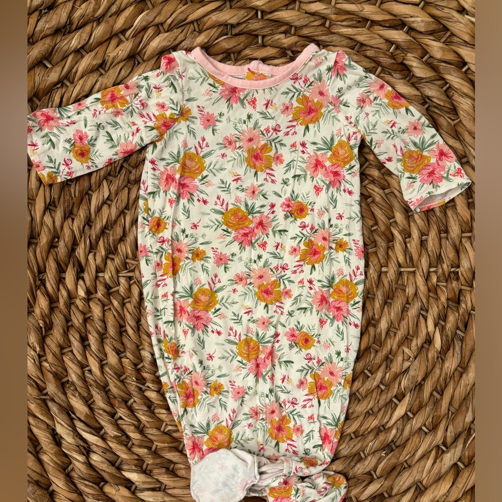Baby girl Mud Pie gown. Size 0-3 months